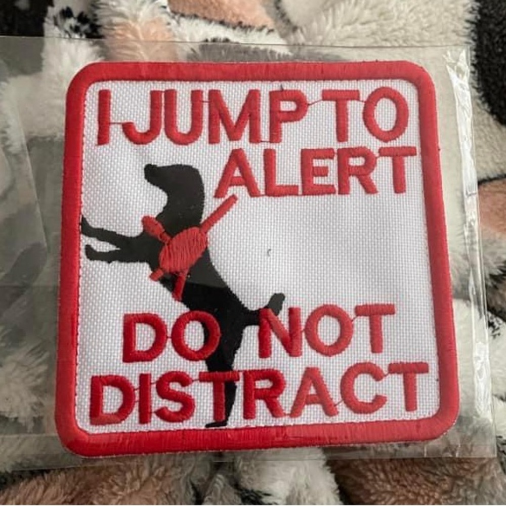 Service dog alert patch